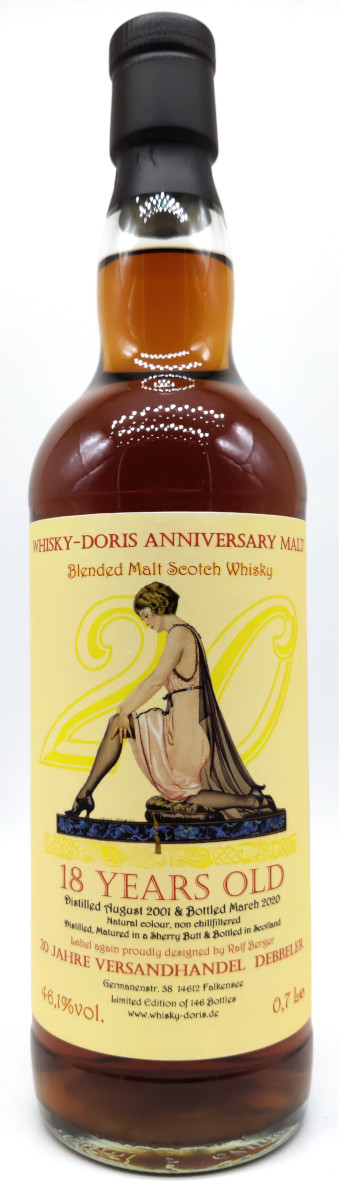 Blended Malt 18 Jahre 2001 Whisky-Doris 20th Anniversary